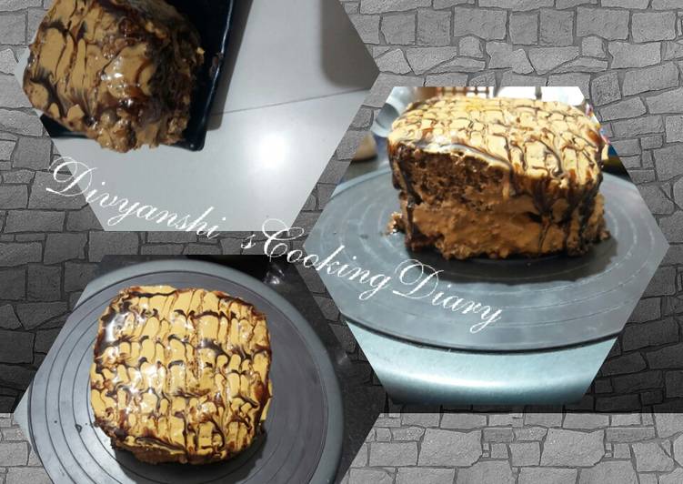 Recipe of Any-night-of-the-week Dalgona Mocha cake