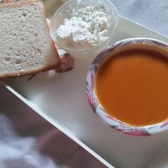 A picture of Carrot tomato soup.