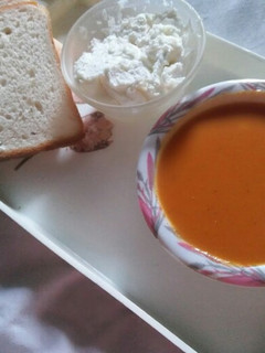 A picture of Carrot tomato soup.
