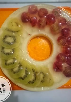 Foto resep Puding Buah | Puding Kiwi Anggur
