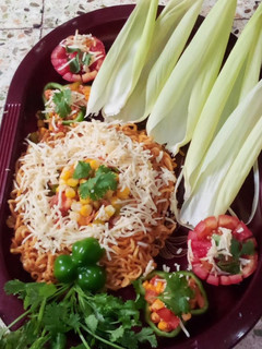 #ચીઝ કોર્ન મેગી ચાટ (cheese corn meggi chat recipe in Gujarati) રેસીપી મુખ્ય ફોટો