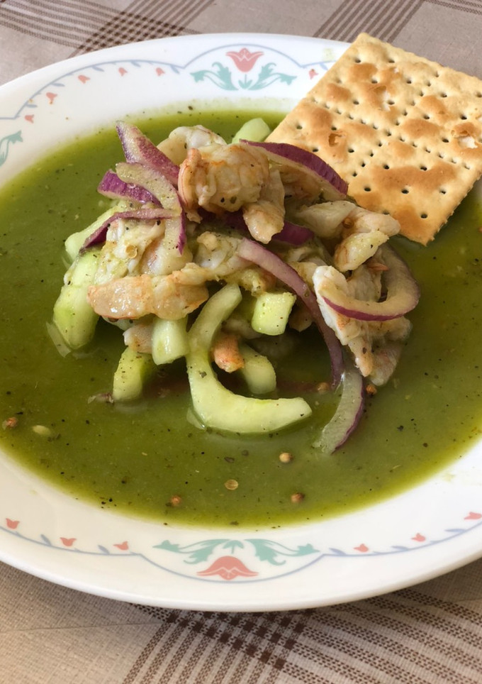 Una foto de Aguachile de camarón