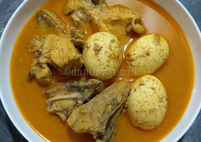 Panduan Masakan Resep Gulai ayam telor