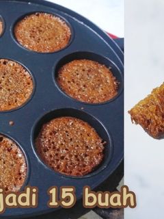 Foto resep Bolu karamel mini (kue sarang semut)