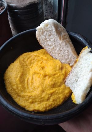 Una foto de Mayonesa saludable de zanahoria