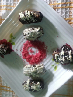 A picture of Dark chocolate balls# author Marathon.