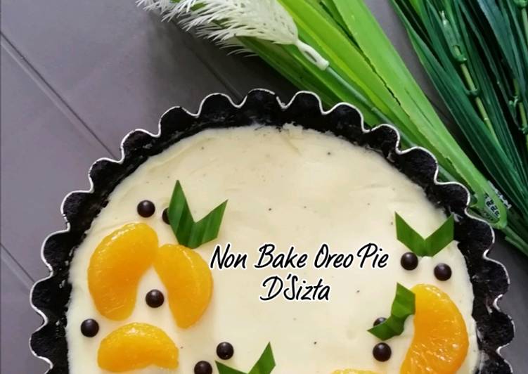 RECOMMENDED! Ternyata Ini Cara Membuat Non Bake Oreo Pie 👍👍 Enak