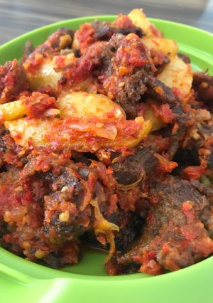 Foto resep Balado dendeng basah #keto friendly