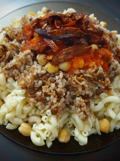 صورة لوصفة الكشري المصري