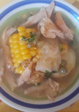 Una foto de Sopa de la pollo