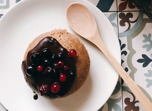 Una foto de Mug cake chocolateada saludable