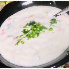 A picture of Veggie’s raita.
