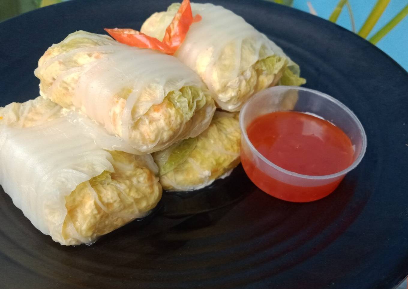 Sawi Isi Tahu Gulung