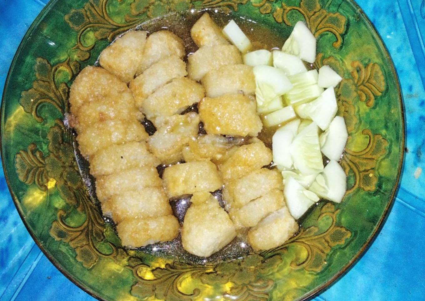 Pempek nasi sisa