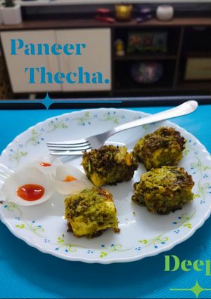 A picture of Paneer Thecha.