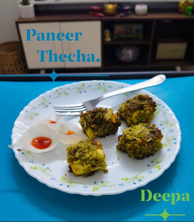 A picture of Paneer Thecha.