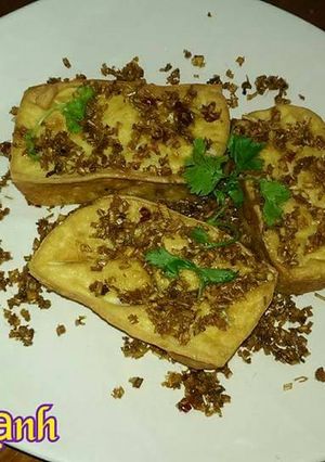 Hình của món Đậu Hủ Muối Sả Ớt (Món Chay).