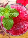 Granité de bissap (hibiscus)