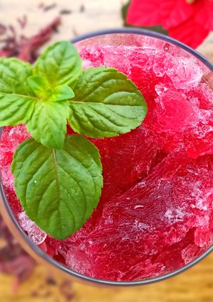 Une photo de Granité de bissap (hibiscus)