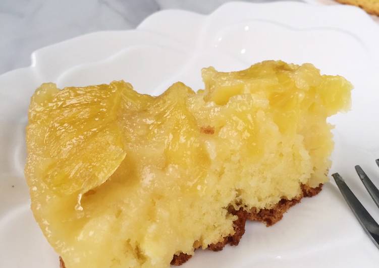 Resep Upside Down Pineapple Cake #berburucelemekemas #resolusi2019 Anti Gagal