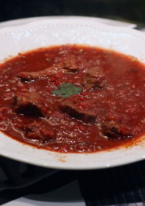 Una foto de Sopa de remolacha - Borsch
