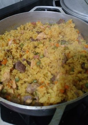 Una foto de Arroz atollado