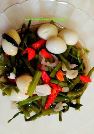 Foto resep Tumis kangkung telur puyuh