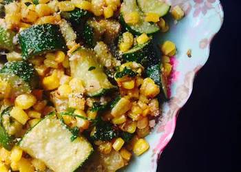 Without Fail Cooking Recipe Parmesan Zucchini Corn Delicious Nutritious