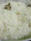 Nasi uduk kaldu bubuk(d dandang)