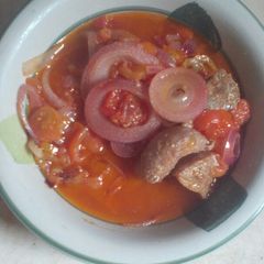 A picture of Onion stew.