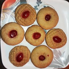 A picture of Atta jaggery cookies.
