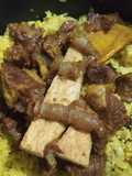 Nasi Biryani campur daging kambing