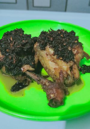 Foto resep Ayam bumbu hitam madura