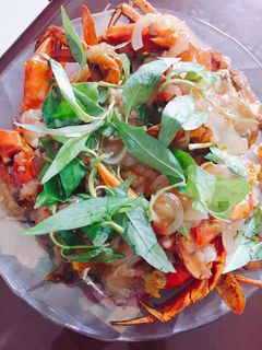 Hình của món Cua rang me.