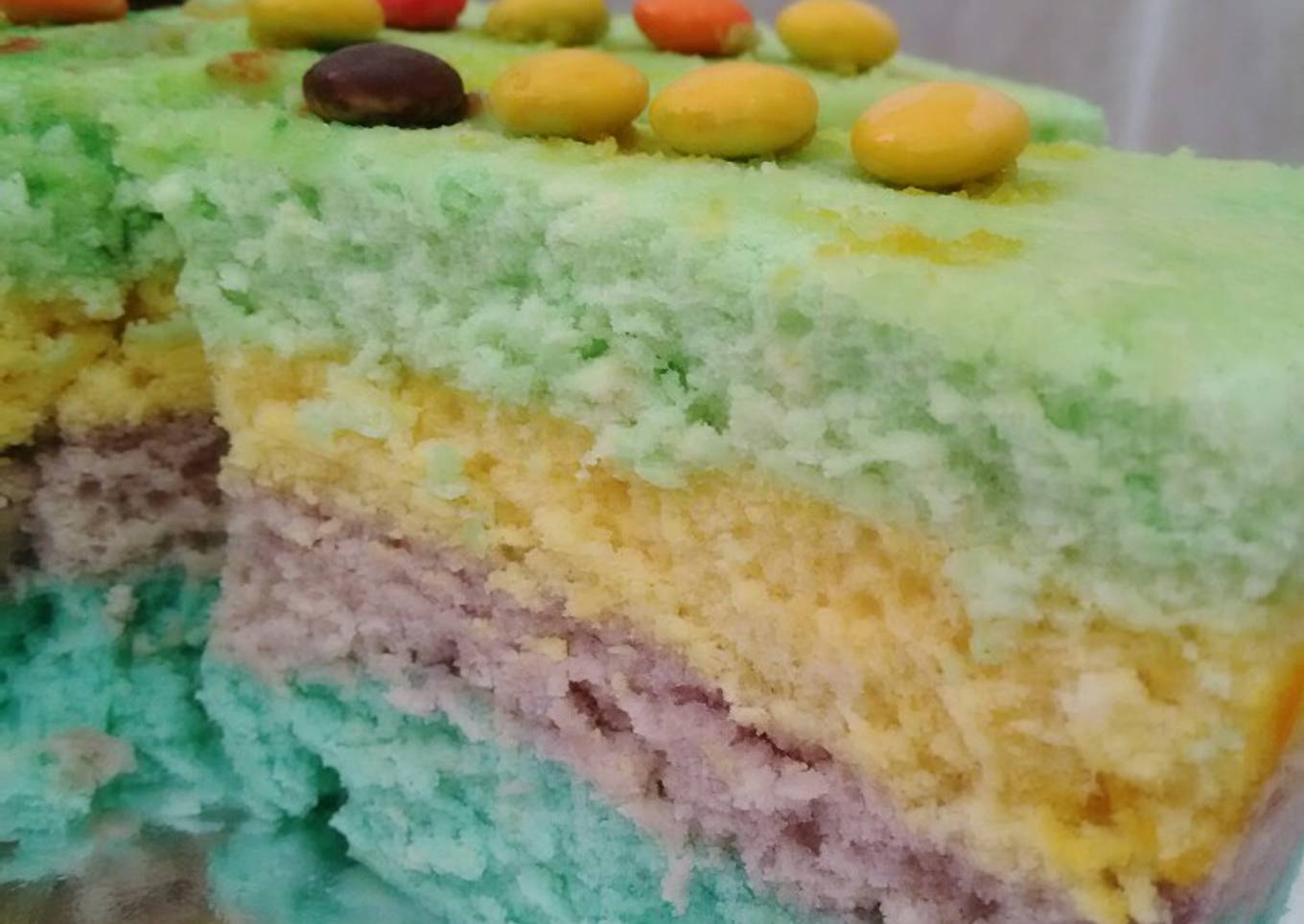 Bolu kukus rainbow special