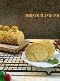 Foto resep Nastar crumble Roll cake #Pr_digulungjangandigiling