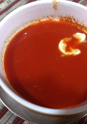 A picture of Tomato soup.