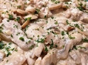 Une photo de Filet mignon au Boursin®️ et champignons