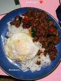 Padkrapao Daging Paling Simple