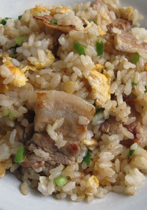 A picture of Pork & Egg Fried Rice.