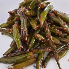 A picture of French beans stir fried.