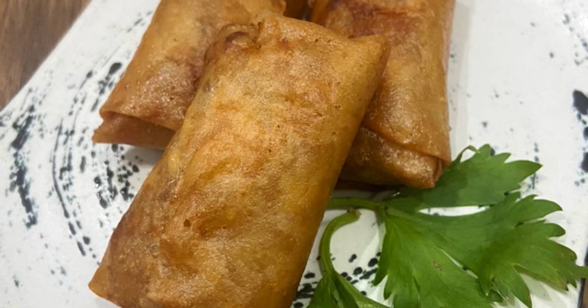 Resep Lumpia rebung asli semarang isi udang ayam telur