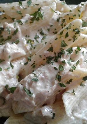 Tonhalas tészta recept fotója