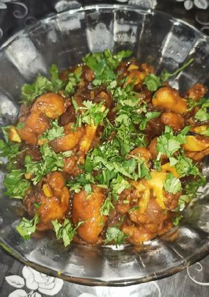 A picture of Cauliflower Manchurian.