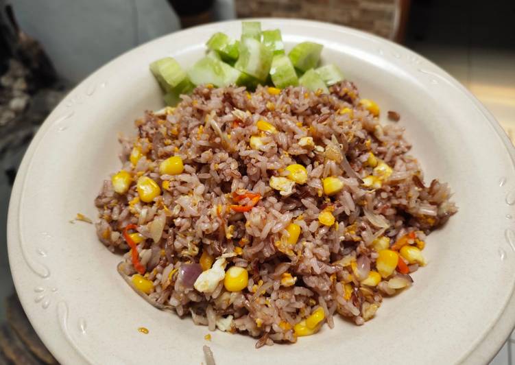 Resep Nasi Merah Goreng Jagung Manis yang Enak Banget