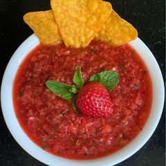 Strawberry 🍓 Salsa (FreshFruity, Quick & Easy) A picture of Strawberry 🍓 Salsa (FreshFruity, Quick & Easy).