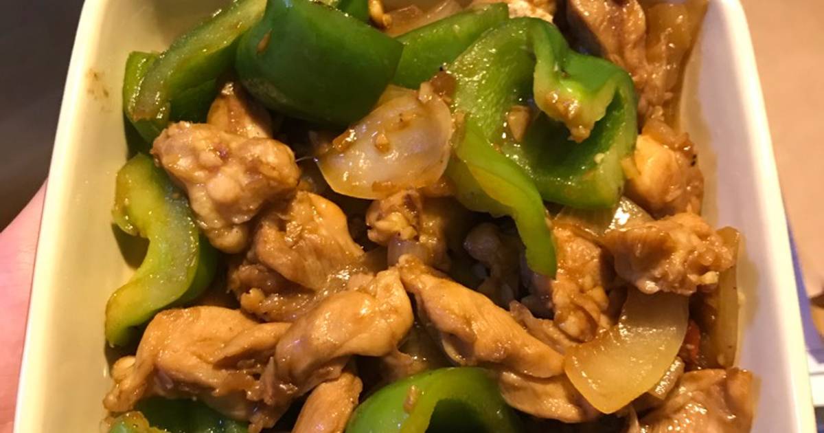 Chicken and green peppers recipe