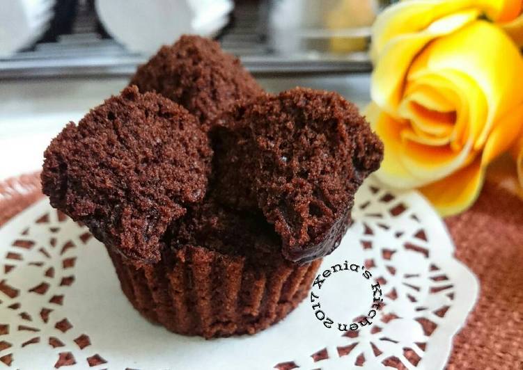 Bolkus Cokelat Mekar (Tanpa mixer)