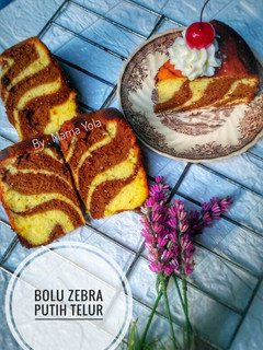 Foto resep Bolu Zebra Putih Telur