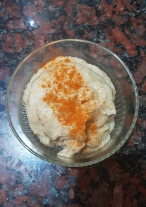 Una foto de Puré de berenjena